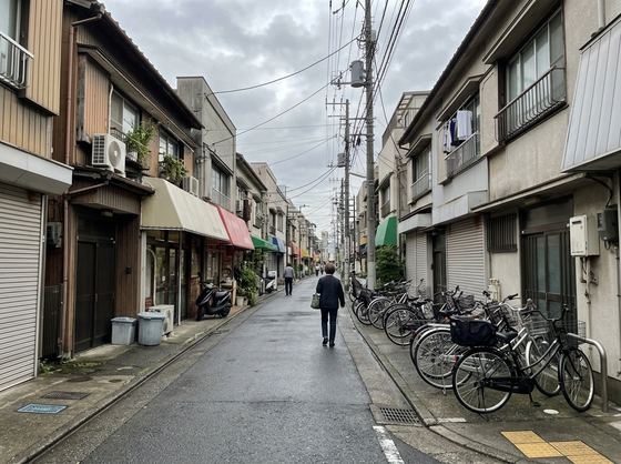 寮から職場までの道